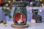 12-C Evergreen Christmas Textured Wax Melt Burner