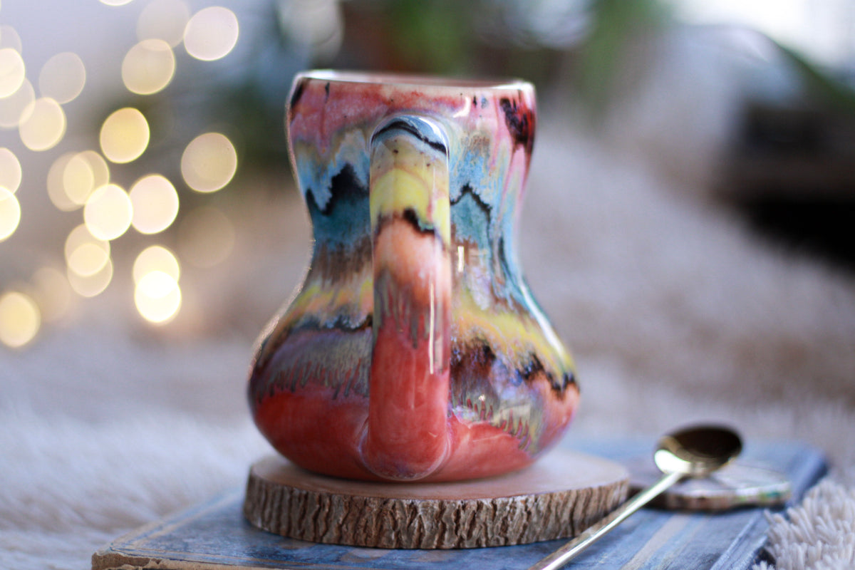 10-C Rainbow Family Gourd Mug - MINOR MISFIT, 14 oz. - 10% off