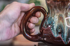 10-D Aqua Falls Notched Gourd Mug, 19 oz.
