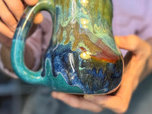 Load image into Gallery viewer, 13-D Turquoise PROTOTYPE Mid Mod Mug, 21 oz.