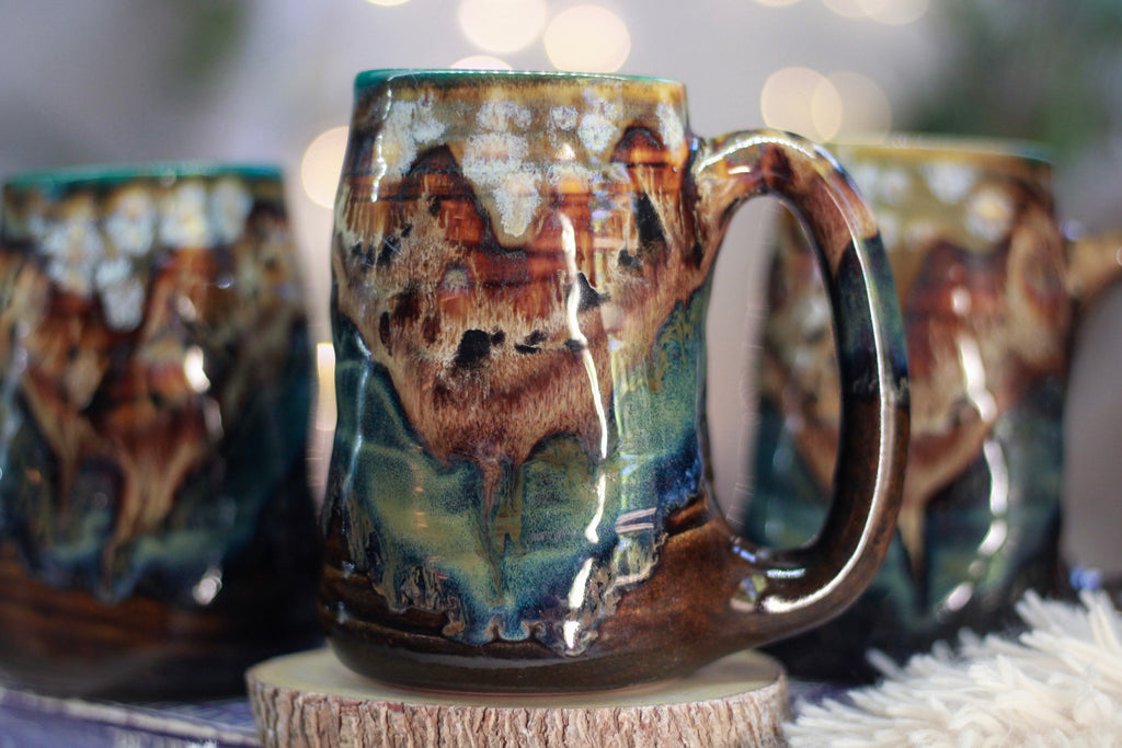 10-D Desert Oasis Textured Divot Mug, 17 oz (This listing is for one mug)