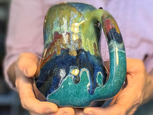 Load image into Gallery viewer, 13-D Turquoise PROTOTYPE Mid Mod Mug, 21 oz.
