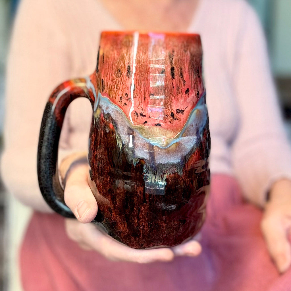 12-B Molten Melon Grooved Stein Mug - MINOR MISFIT, 29 oz. - 10% off