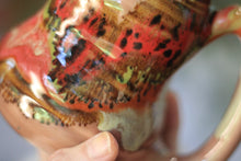 Load image into Gallery viewer, 09-D Coral Mountains Barely Flared Textured Divot &#39;Cuddle&#39; Mug, 17 oz.