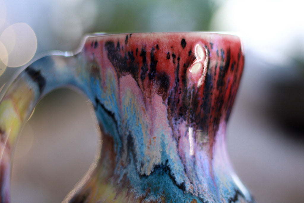 10-C Rainbow Family Gourd Mug - MINOR MISFIT, 14 oz. - 10% off