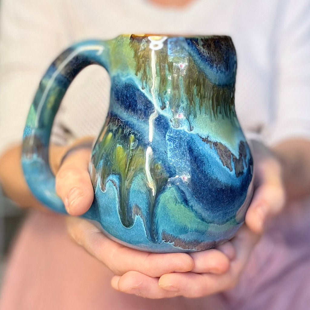 12-D Turquoise PROTOTYPE Mug, 20 oz.