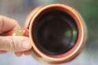 09-D Coral Mountains Barely Flared Textured Divot 'Cuddle' Mug, 17 oz.