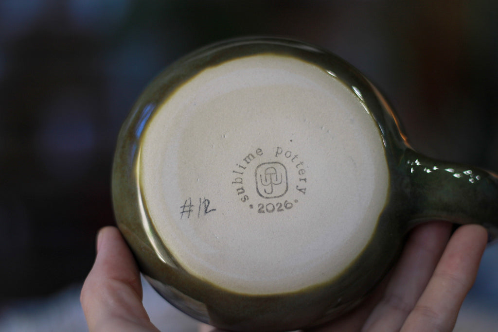 12-D Green PROTOTYPE Cuddle Mug, 18 oz.