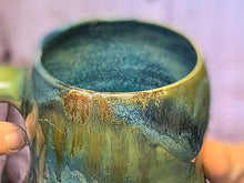 Load image into Gallery viewer, 13-D Turquoise PROTOTYPE Mid Mod Mug, 21 oz.