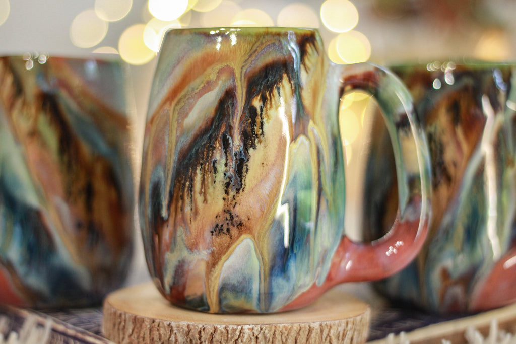 09-F 'FLOW' with the Chaos Mug, 16 oz. (This listing is for one mug)