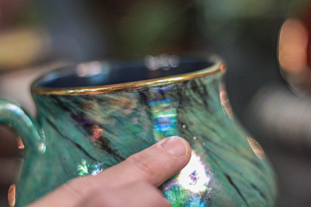 13-B Labradorite PROTOTYPE Squat Mug - MISFIT, 19 oz. - 15% off