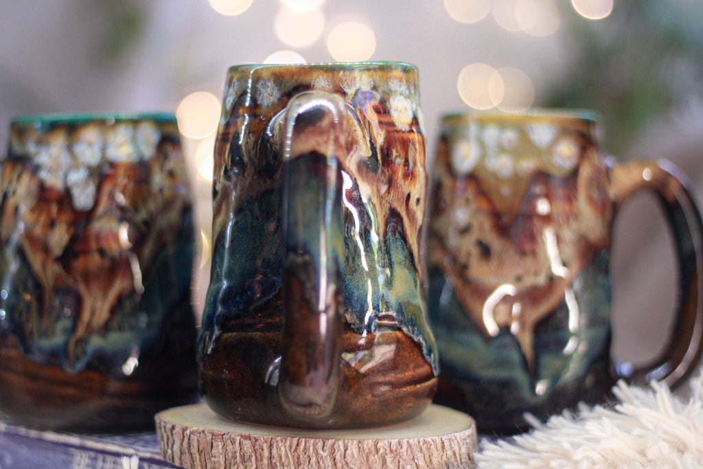 10-D Desert Oasis Textured Divot Mug, 17 oz (This listing is for one mug)
