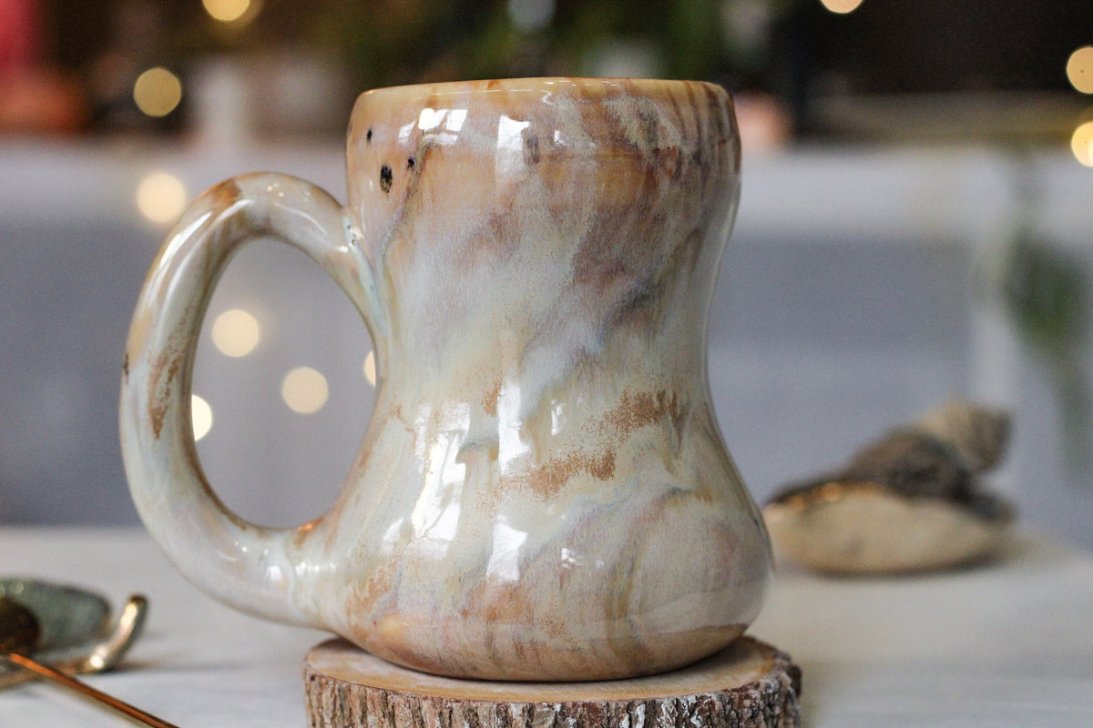 13-B Soft Earth Series PROTOTYPE Gourd Mug, 19 oz.