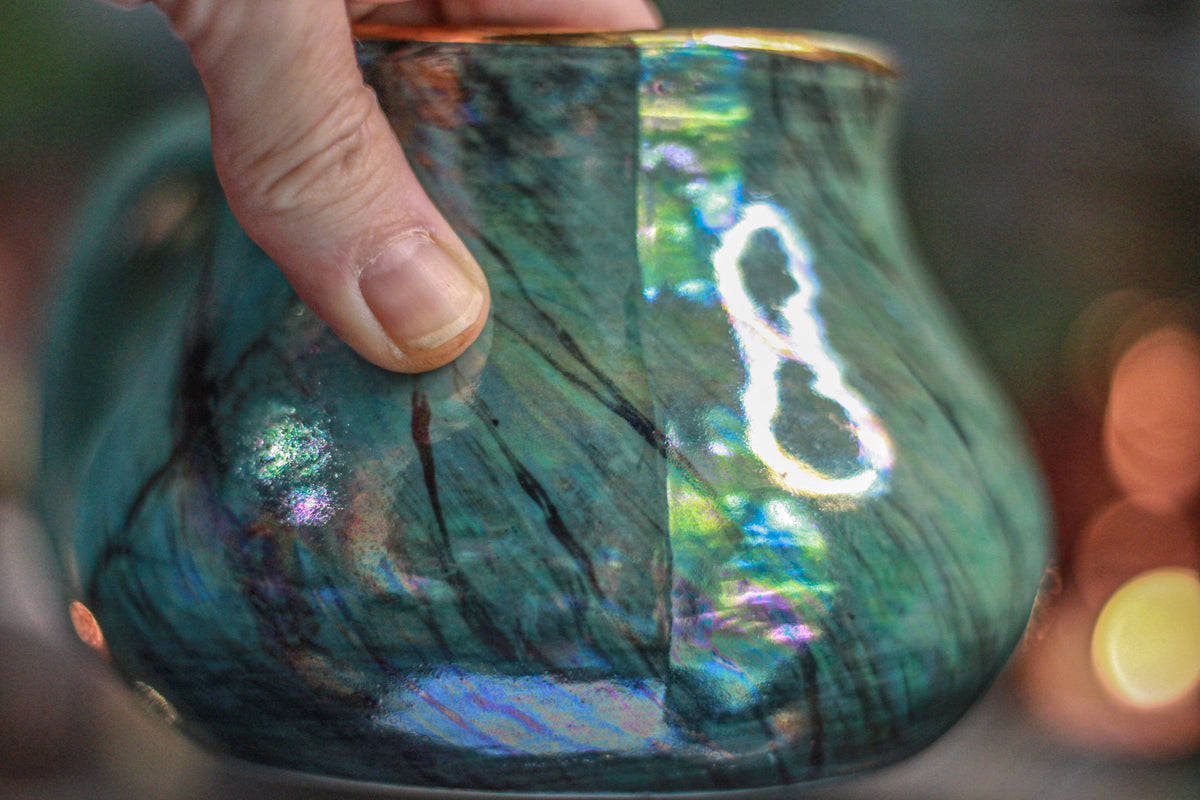 13-B Labradorite PROTOTYPE Squat Mug - MISFIT, 19 oz. - 15% off