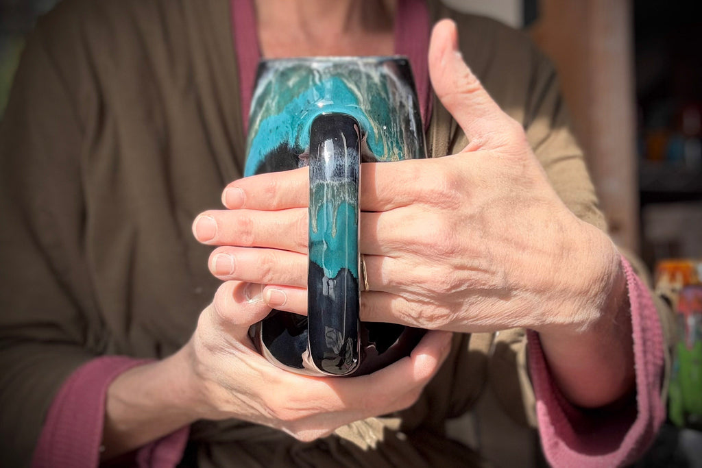 12-E Turquoise Grotto Mug, 22 oz.