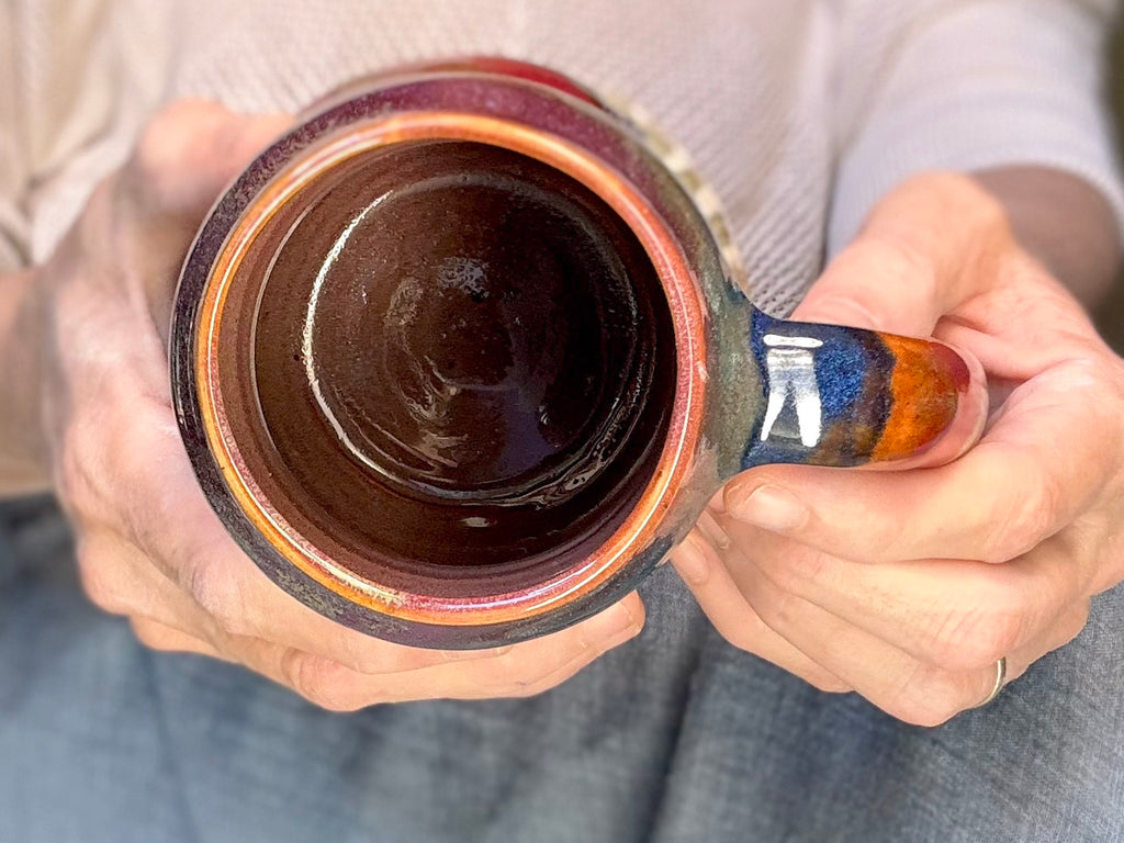 13-C Rainbow Strata Gourd Mug, 20 oz.