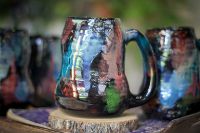02-F Stellar Chaos Textured Divot 'Cuddle' Mug, 19 oz. (This listing is for one mug)