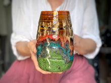 Load image into Gallery viewer, 02-B Molten Cheetah Swirly Mug - TOP SHELF, 26 oz.