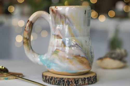 02-B Soft Earth Series PROTOTYPE Textured Acorn Mug, 19 oz.