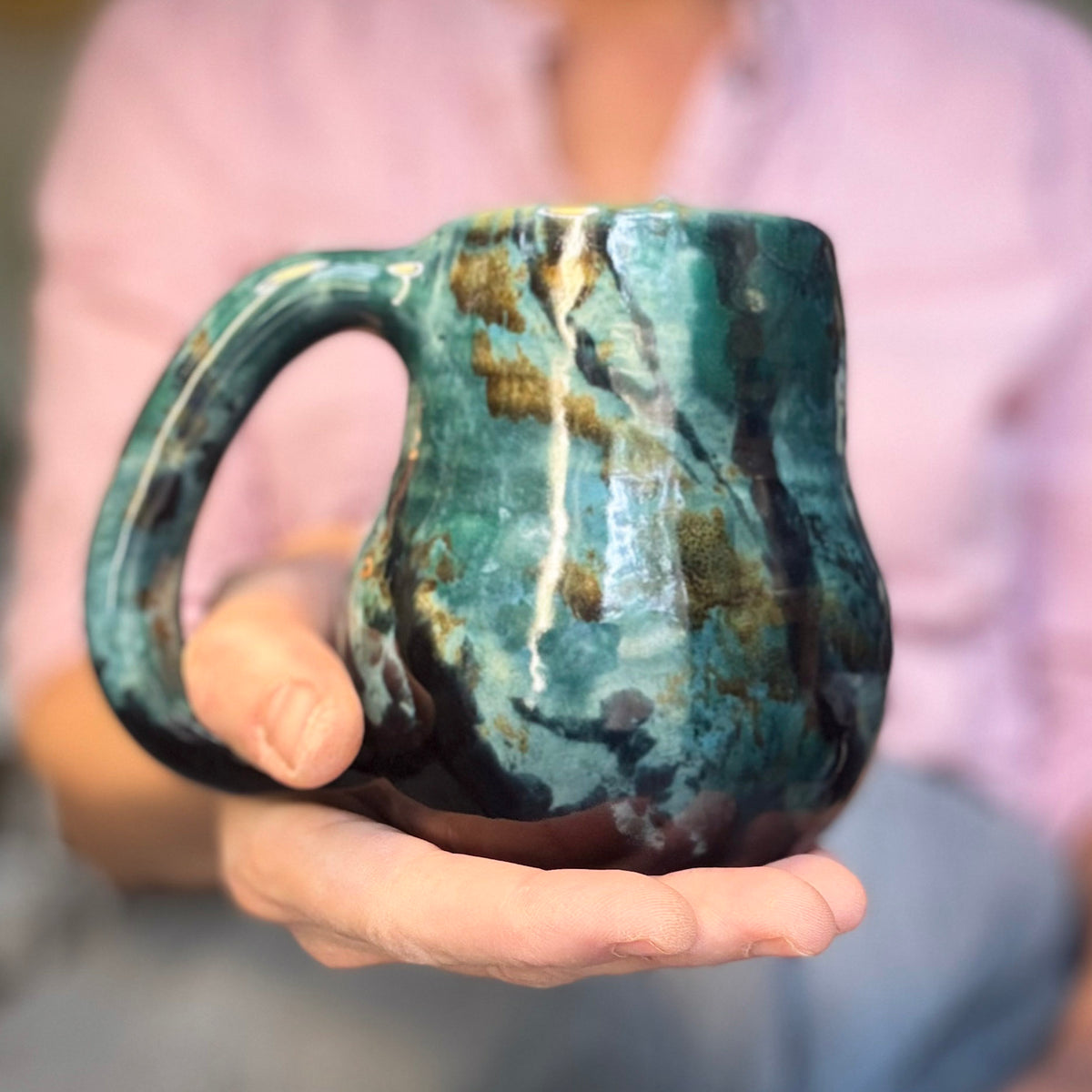 12-C Stone EXPERIMENT Curvy Mug, 16 oz.
