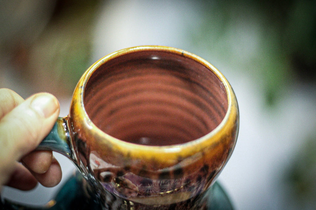 12-D Caramel Acorn Gourd  Mug, 20 oz.