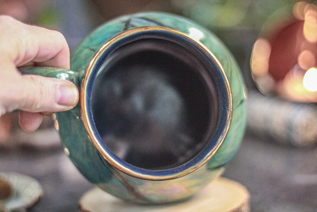 13-B Labradorite PROTOTYPE Squat Mug - MISFIT, 19 oz. - 15% off