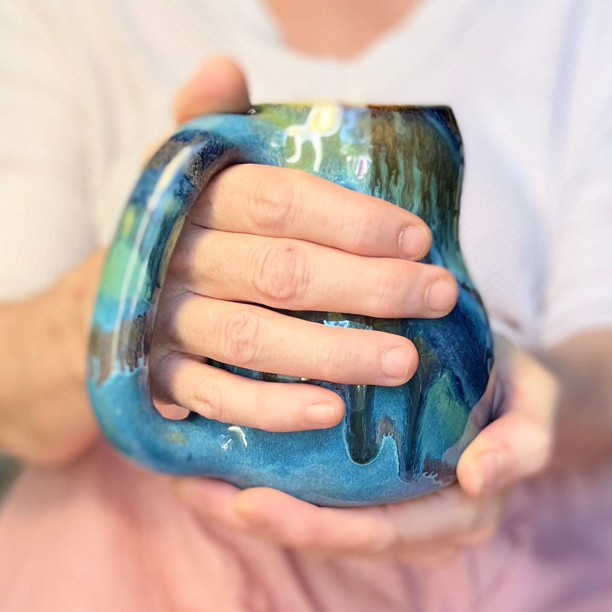 12-D Turquoise PROTOTYPE Mug, 20 oz.