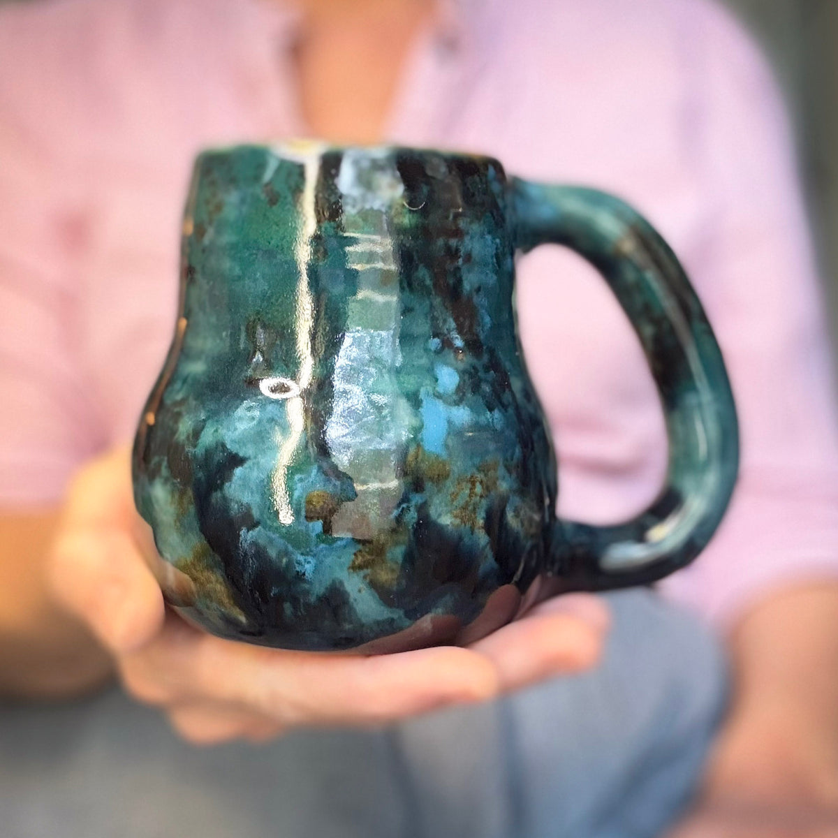 12-C Stone EXPERIMENT Curvy Mug, 16 oz.