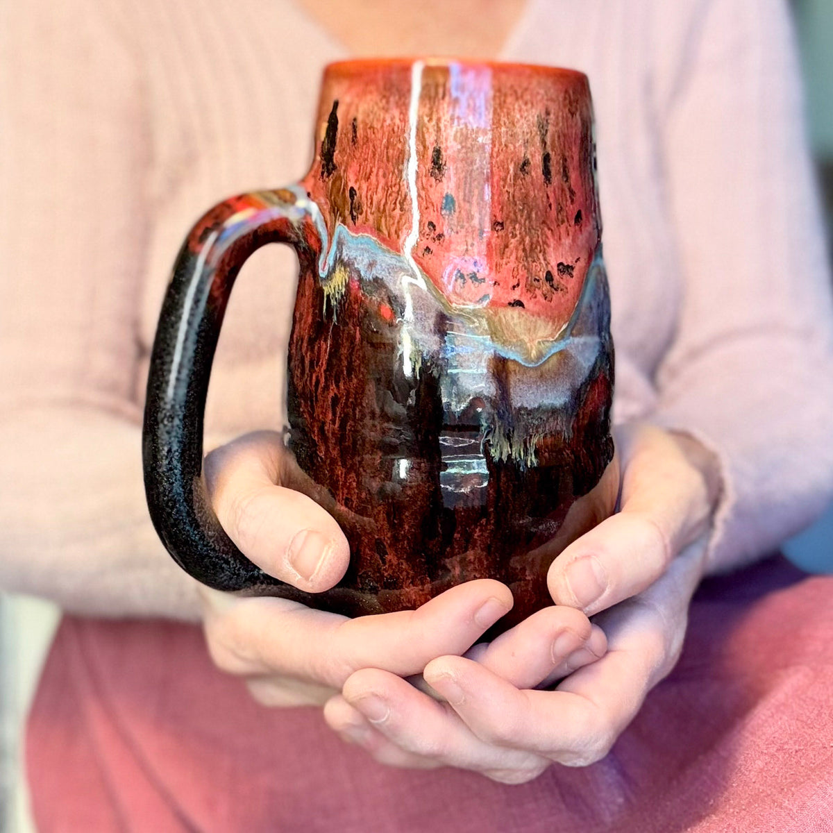 12-B Molten Melon Grooved Stein Mug - MINOR MISFIT, 29 oz. - 10% off