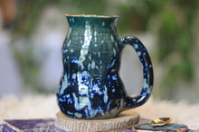 Load image into Gallery viewer, 11-E Blue EXPERIMENT Barely Flared Textured Divot Mug, 20 oz.