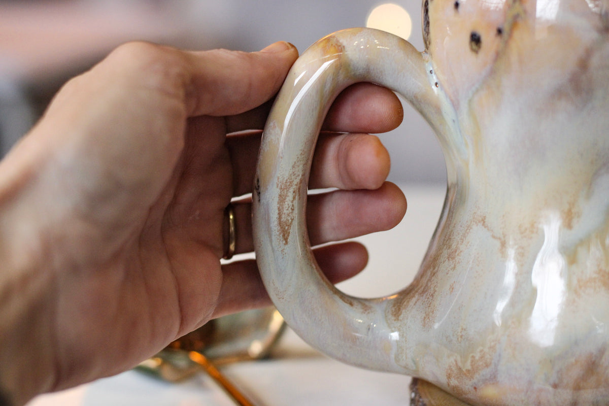 13-B Soft Earth Series PROTOTYPE Gourd Mug, 19 oz.