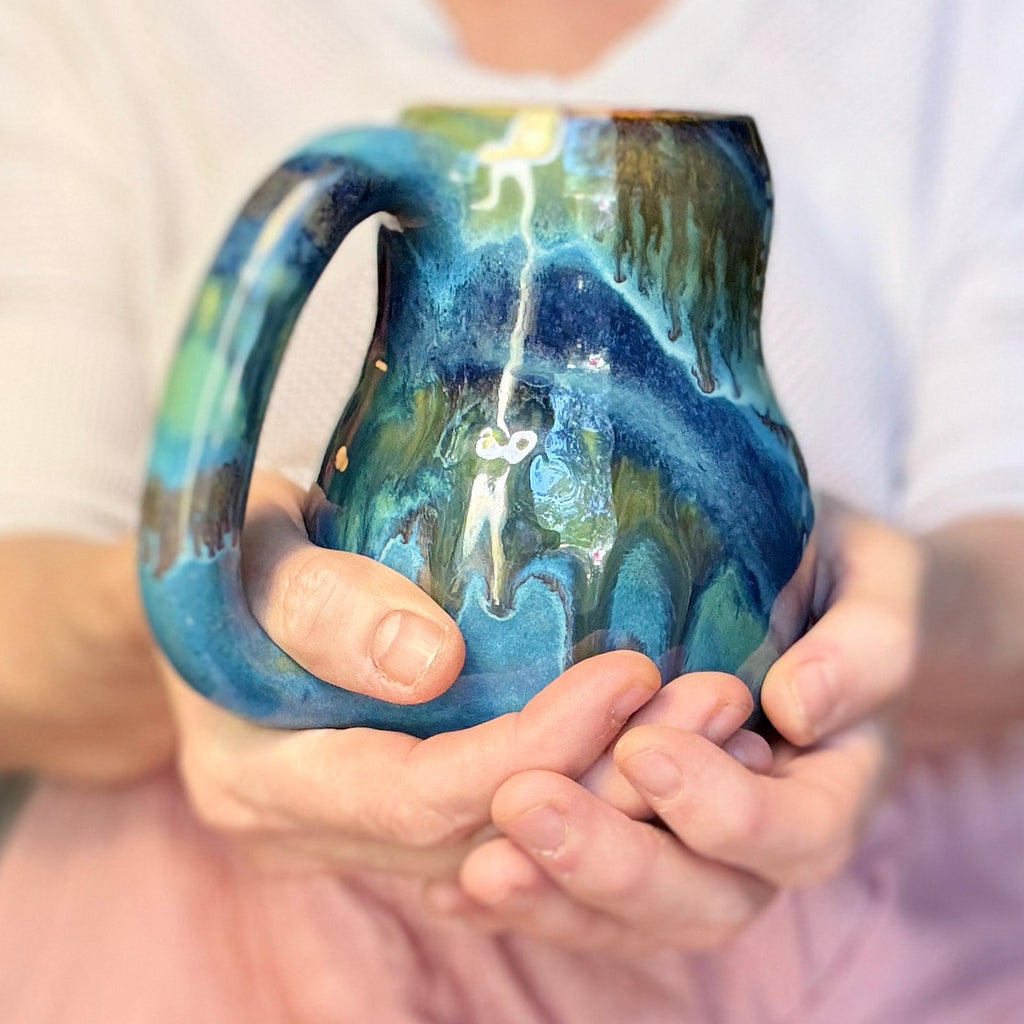 12-D Turquoise PROTOTYPE Mug, 20 oz.