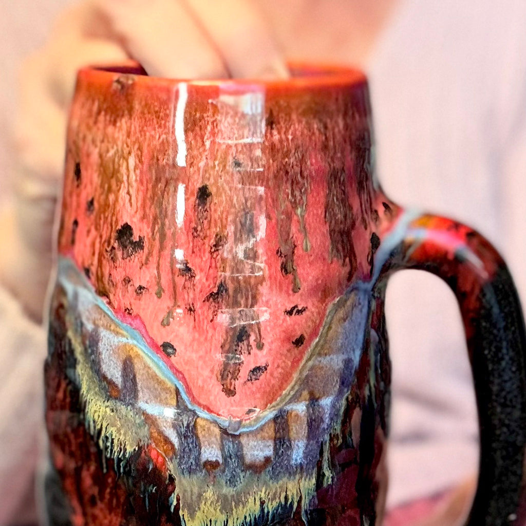 12-B Molten Melon Grooved Stein Mug - MINOR MISFIT, 29 oz. - 10% off