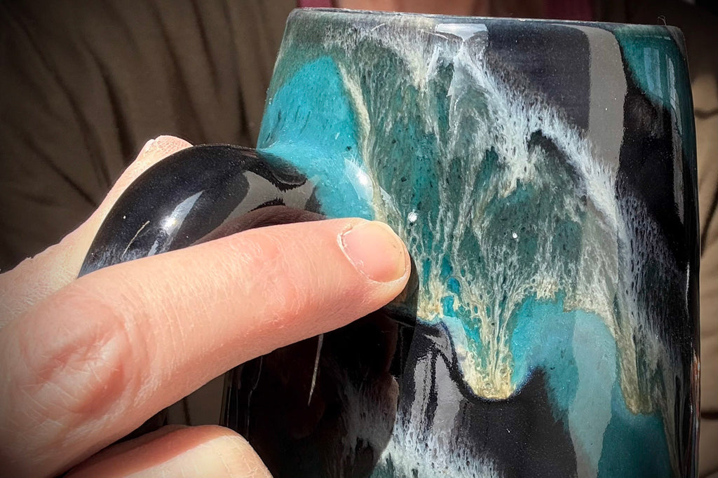 12-E Turquoise Grotto Mug, 22 oz.