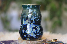 Load image into Gallery viewer, 11-E Blue EXPERIMENT Barely Flared Textured Divot Mug, 20 oz.