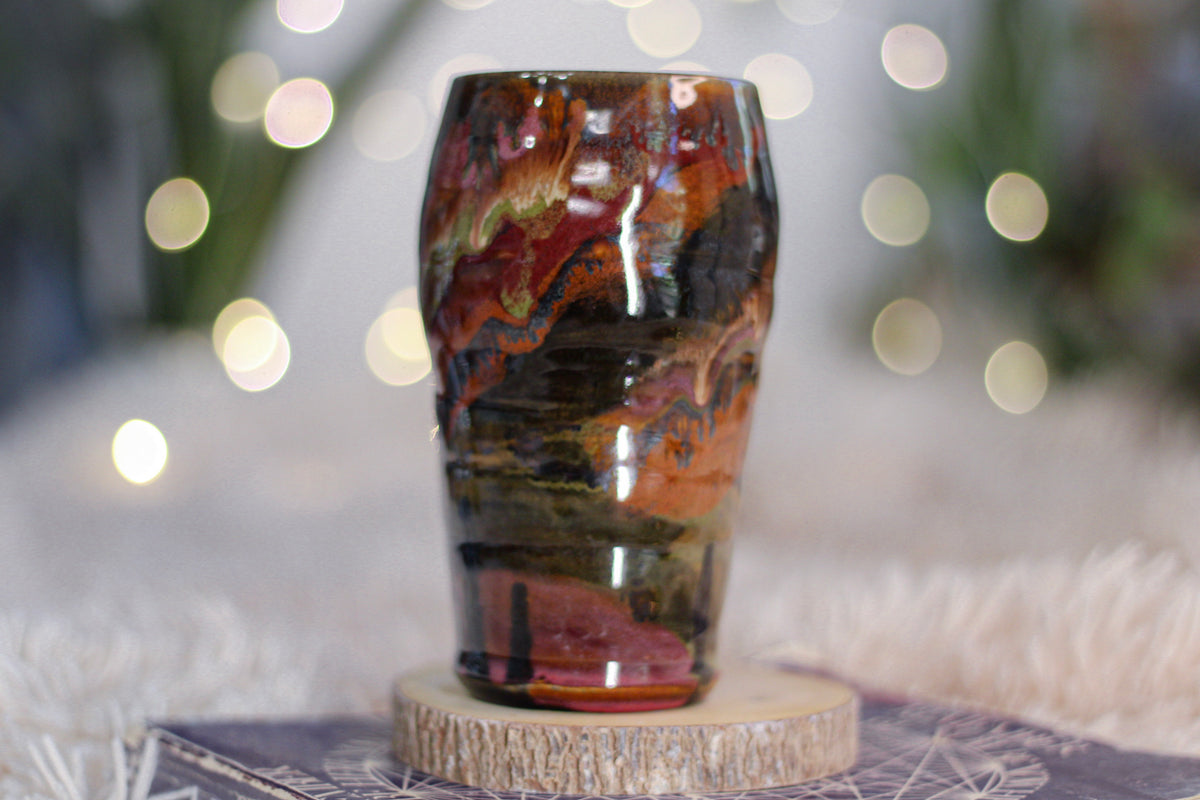12-C Amber 'Flow' Acorn Beer Cup, 15 oz.