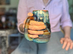 14-C Turquoise PROTOTYPE Swirly Mug, 26 oz.