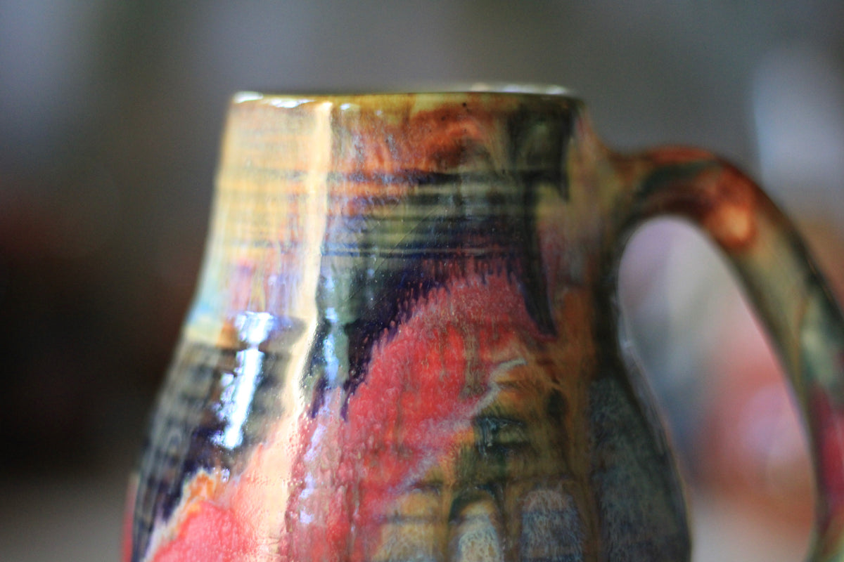 05-D Rainbow EXPERIMENT Textured Crock Mug, 22 oz.