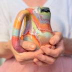 13-B Pastel Rainbow Gourd Mug, 20 oz.