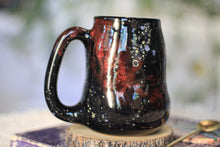 Load image into Gallery viewer, 12-F Scarlet Stellar Chaos Textured Divot Mug, 17 oz.
