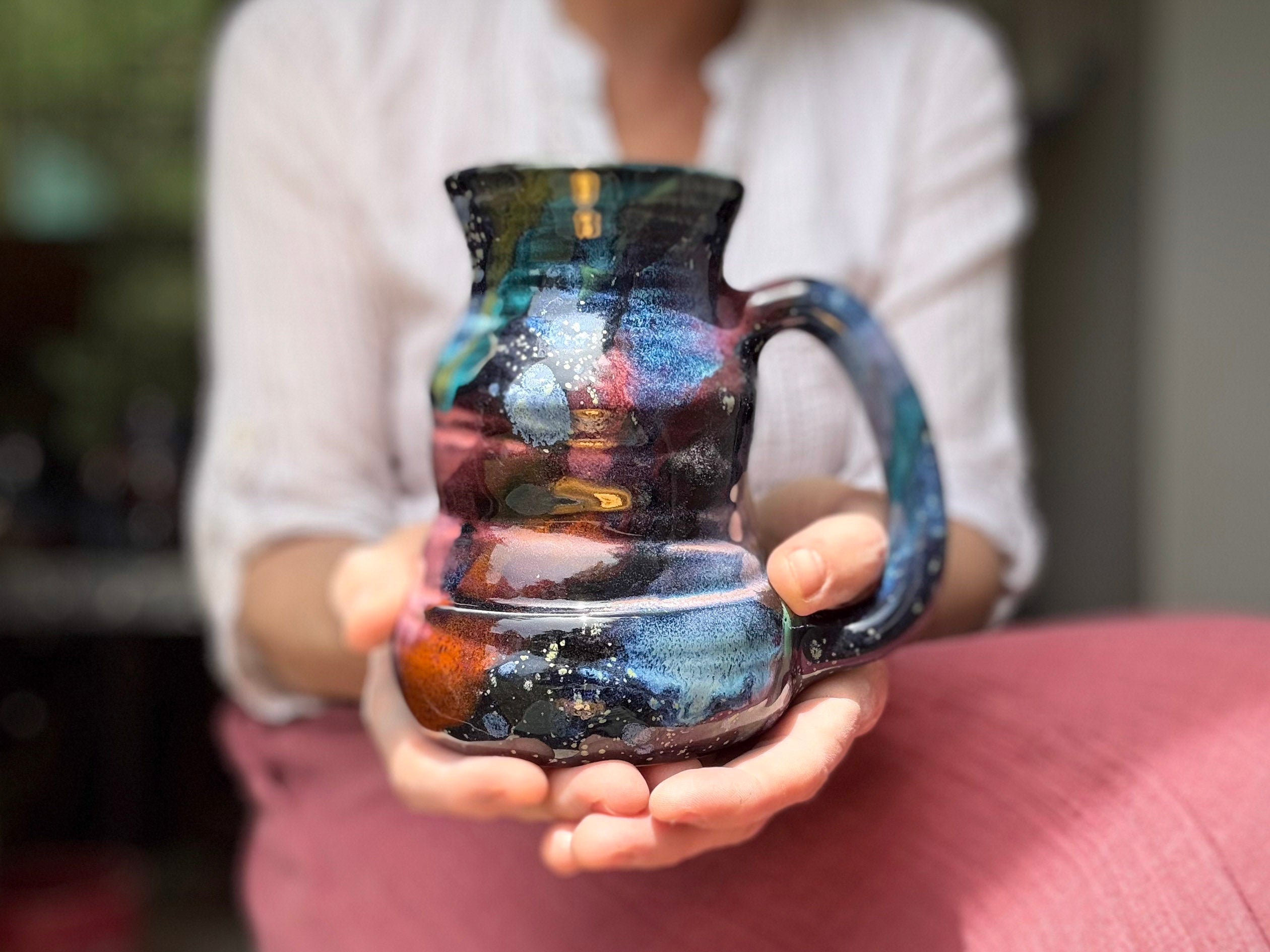 14-A Rainbow Stellar Cuddle Mug - TOP SHELF, 22 oz.