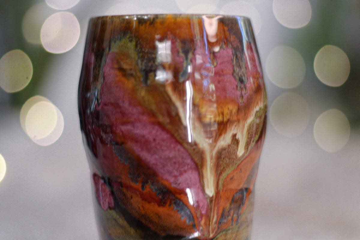 12-C Amber 'Flow' Acorn Beer Cup, 15 oz.