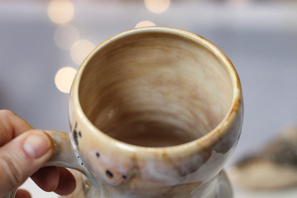 13-B Soft Earth Series PROTOTYPE Gourd Mug, 19 oz.
