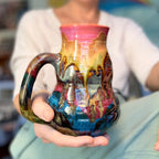 12-B New Earth Mash-up Notched Mug, 28 oz.