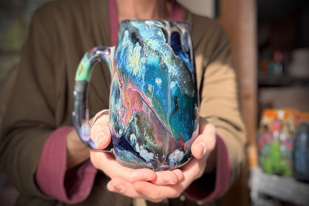 13-D Cosmic Grotto Mug, 25 oz.