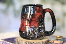 Load image into Gallery viewer, 12-F Scarlet Stellar Chaos Textured Divot Mug, 17 oz.