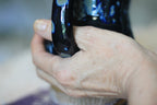 11-E Blue EXPERIMENT Barely Flared Textured Divot Mug, 20 oz.