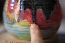 Load image into Gallery viewer, 05-D Rainbow EXPERIMENT Textured Crock Mug, 22 oz.