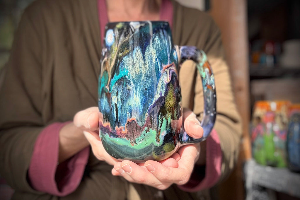 13-D Cosmic Grotto Mug, 25 oz.