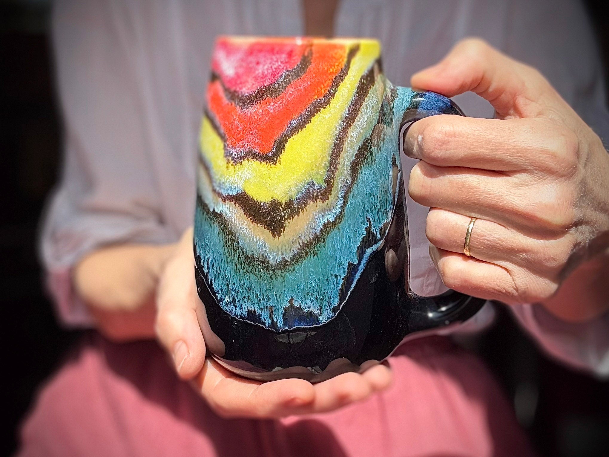 13-C Rainbow Family Mug, 23 oz.